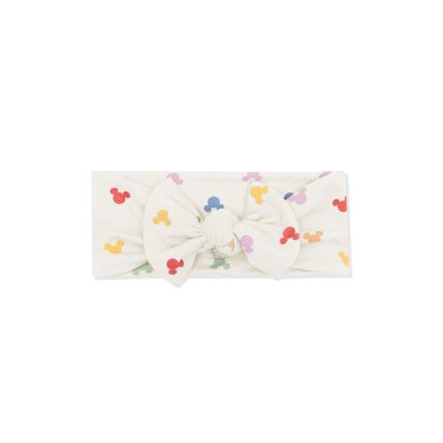 Knotted Bow Headband in Pastel Mickey Mouse