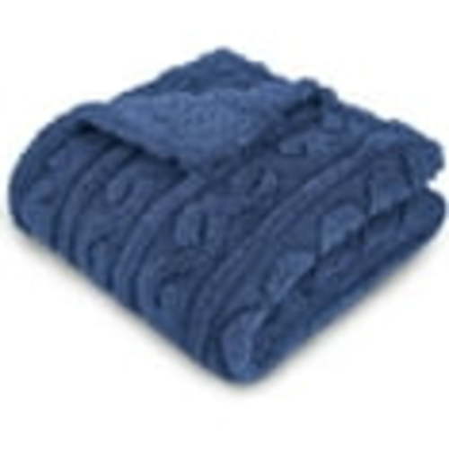 Baby Blanket for Girls Toddlers 3D Fleece Fluffy Fuzzy Blanket for Baby, Soft Warm Cozy Fleece Blanket, Infant or Newborn Receiving Blanket (30x40inch, Dark Blue)