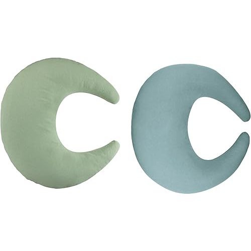 SWESEN Blue & Green Nursing Pillow Cover, Soft Removable Cover for Breastfeeding Pillows