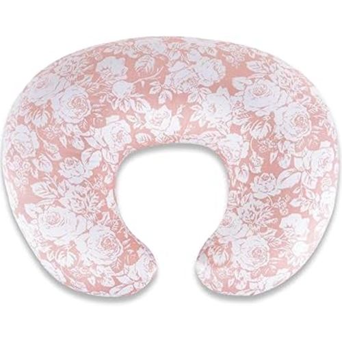 Baby Nursing Pillow for Breastfeeding, Adjustable Breast Feeding Pillow for Bottle Feeding, Breastfeeding Essentials for Mom and Baby Healthier Nursing, Removable Cover- Rose