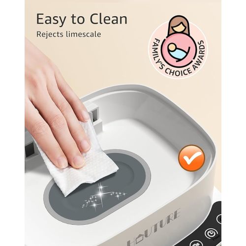 Baby Bottle Sterilizer | Esterilizador de Biberones, 6-in-1 HAUTURE Bottle Sterilizer and Dryer, Electric Steam Bottle Sanitizer for Baby Stuffs, Baby Bottles & Breast Pump Accessories,Black
