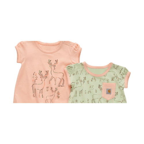 Girls' Two-Piece Short-Sleeve Deer Romper Set (Infant) | Kids' Sets | Carhartt