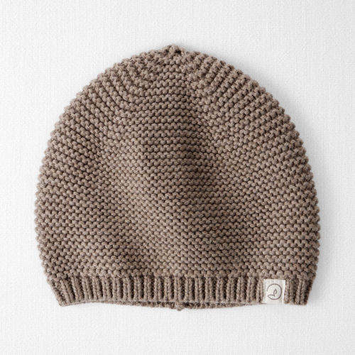 Heather Brown Baby Organic Cotton Sweater Knit Cap | Carter’s Oshkosh Canada