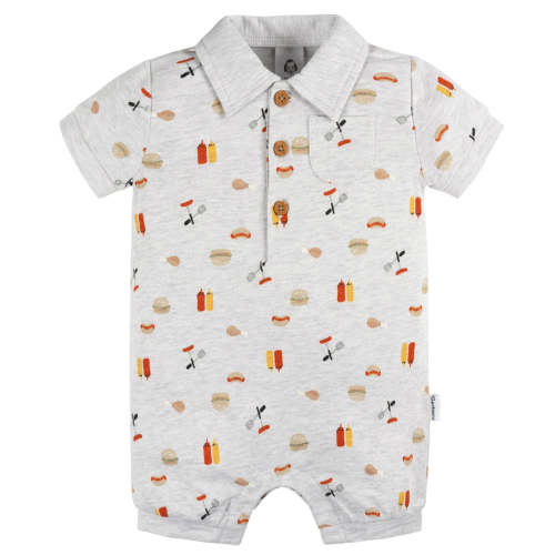 Baby Boys Barbeque Collared Romper – Gerber Childrenswear