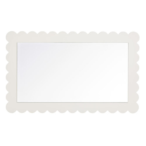 Modway Emmeline Scalloped Rectangle Wall Mirror | Wayfair
