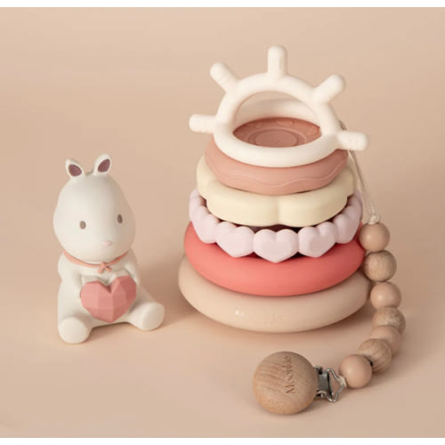 Bunny Stacking Teething Rings