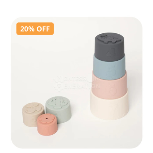 Montessori Baby Stacking Cups - Educational Play from Day One!