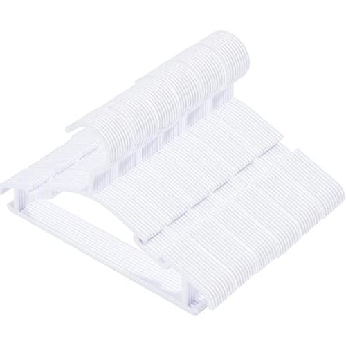 60 Pack White Baby Nursery Closet Hangers,Non-Slip Laundry Infant Pant Hanger for Newborn Clothes Gift,Ultra-Thin Child Coat Hanger for Girl Boy Toddler Kid