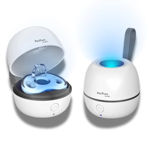 PaciPure by KILÖ – UV Portable Pacifier Sanitizer – Compact UV Light Cleaner for Baby Pacifiers and Small Items – Travel-Friendly, On-The-Go & BPA-Free