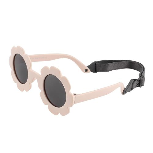 Baby flower Sunglasses with Strap girls Flexible Bendable Polarized Sunglasses for Infant Boys Girls 0-24 Months