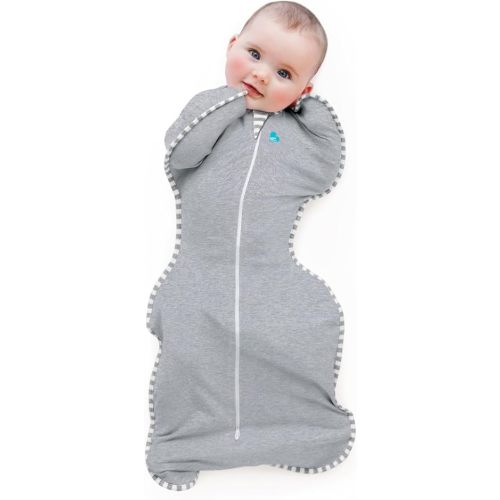 Love to Dream Swaddle UP, Baby Sleep Sack, Self-Soothing Swaddles for Newborns, Improves Sleep, Snug Fit Helps Calm Startle Reflex, New Born Essentials for Baby, 8-13lbs, Gray