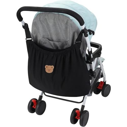 Accmor Universal Stroller Organizer, Large Storage Stroller Bag Fits for Uppababy, Nuna, Britax, Doona Strollers, Non-Slip Adjustable Storage Caddy Accessories for Stroller Crib