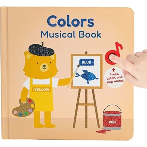 Cali's Books Colors - Interactive Sing Along Book for 1 Year Old | Musical Sound Book for Toddlers 1-3 | Learn Colors & Cause and Effect | 6 Nursery Rhymes & Songs | New Songs and New Lyrics