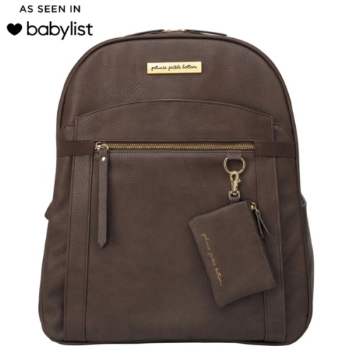 2-in-1 Provisions Breast Pump & Diaper Bag Backpack in Saddle