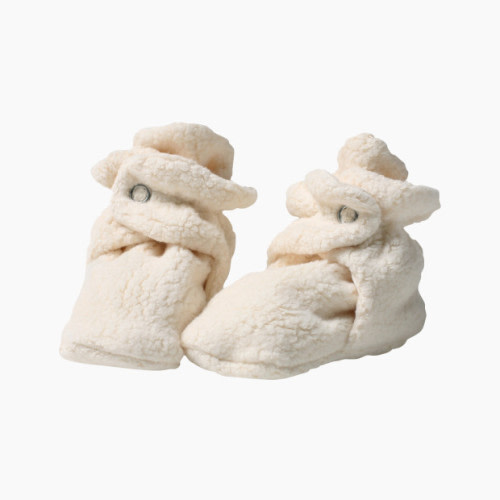 Zutano Cozie Fleece Bootie - Cream, 6 M
