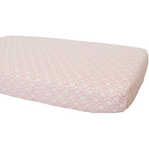 Bebe au Lait Classic Muslin Crib Sheet - 100% Cotton Muslin Fabric Fitted Sheet for Standard Crib Mattress - Breathable Baby Crib Sheet, Premium Quality Fabric, Gentle on Baby's Skin - Trellis