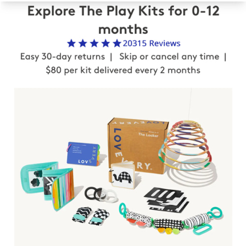 Play Kits for your baby’s first year | Toys for babies | Lovevery