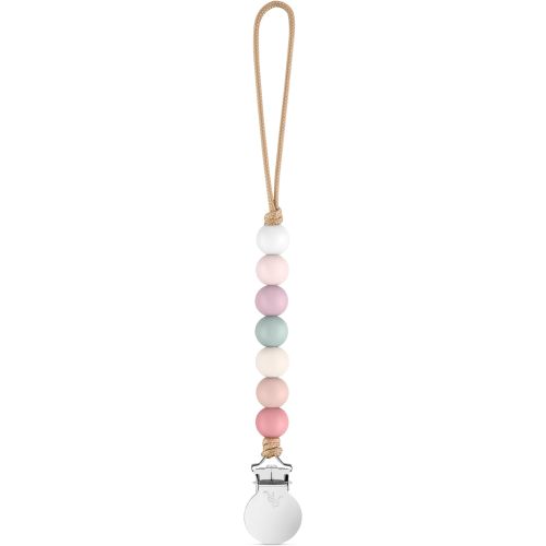 Ryan & Rose Pacifier Clip Georgia - Silicone Pacifier Clip baby boy baby girl binky paci clip baby pacifier holder binkie clip binky clips newborn baby care baby pacifier clip (Blossom)