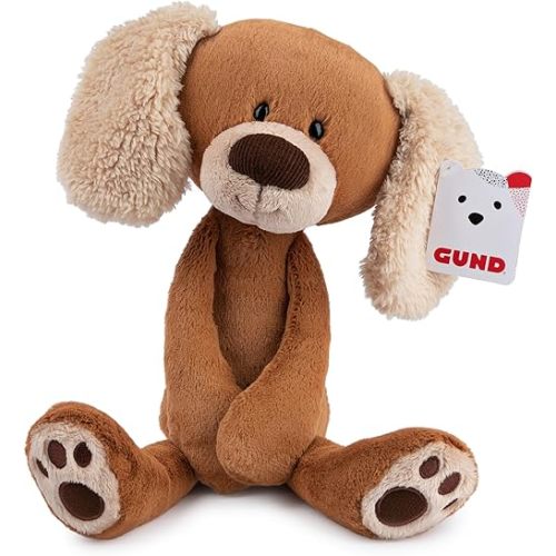 GUND Masi Puppy Dog Polyester Plush Plastic Pellets Stuffed Animal Take Along Friends Plushie Toy with Poly Bag for Children Ages 1 and Up