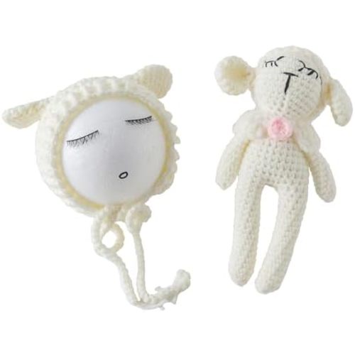 Jastore Infant Newborn Photography Prop Photo Crochet Boys Girls Knit Toy Rabbit Hats