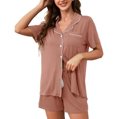 Pajama Sets For Women 2 Piece PJ Sets Short Sleeve Lounge Set Fashion Sleepwear XS-3XL