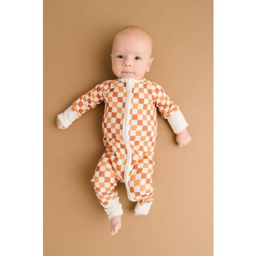 Fall Checkered Bamboo Sleeper | 6-12M