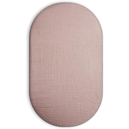 Bassinet Sheet for Baby Boy and Girl, Fitted Sheets for Rectangle, Oval, Hourglass Bassinet Mattress, Muslin Moses Basket Sheets with Neutral Style (Vintage Taupe)