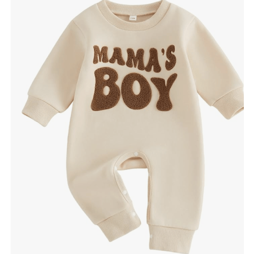 Newborn Baby Boy Fall Outfit Romper Jumpsuit Warm Infant Clothes, 3-6 months