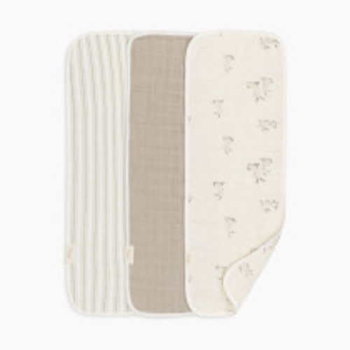 Crane Baby Avery Organic Cotton 3-pc. Burp Cloth Set - Bunny