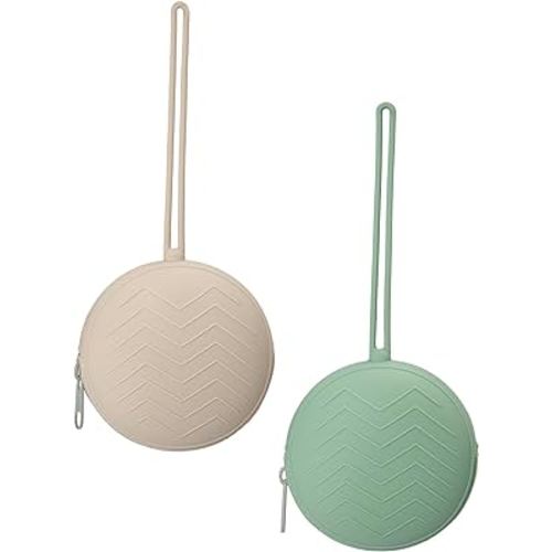 WeSweet Silicone Pacifier Holder Case- 2 PCS Dummy Holder Storage Box Container - Easy to Clean