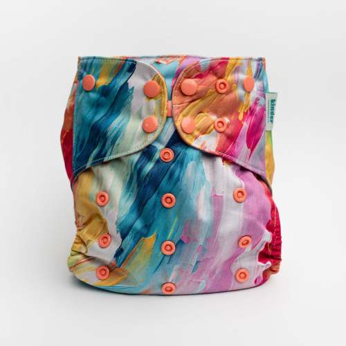 Abstract: Essentials Pocket Cloth Diaper with Athletic Wicking Jersey, Grows with your Baby