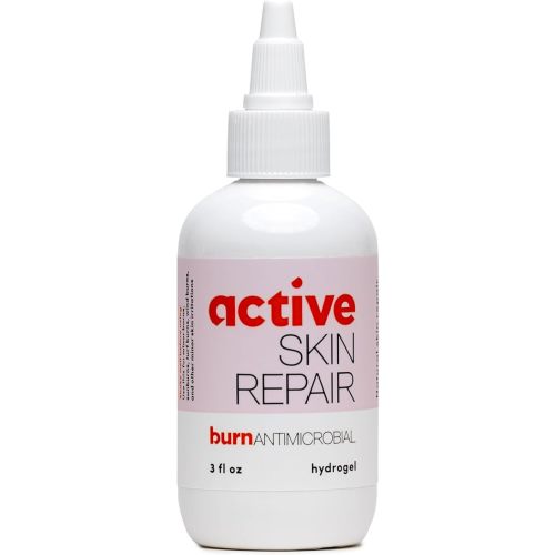 Active Skin Repair First Aid Skin Healing Burn Hydrogel - Natural, Non-Toxic, & No Sting Skin Burn Ointment with Hypochlorus Acid for Immediate Pain Relief, HSA/FSA Eligible, 3 oz