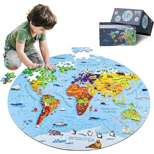 talgic solar system large 70 piece round jigsaw puzzles toys for kids 3-10  popular gifts with planets & space kids solar system toys