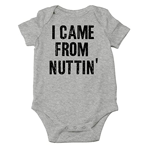 CBTwear I Came From Nuttin - Baby Clothes - Funny Newborn Bodysuit Outfits for Boys and Girls