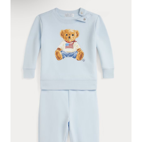 Polo Bear Fleece Sweatshirt & Pant Set