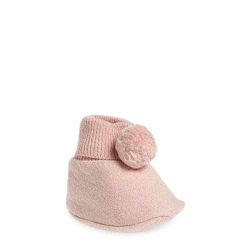 Pompom Cotton Bootie