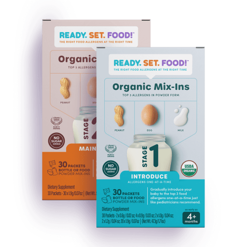 Ready, Set, Food! - Stage 1 + 2 Mix-Ins for Early Allergen Introduction