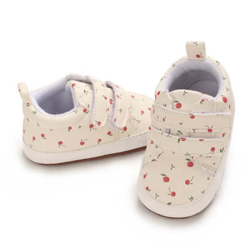 RED FRUIT Velcro Sneakers - Hazel & Bo