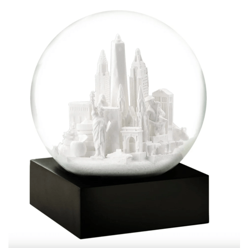 NYC White Snow Globe