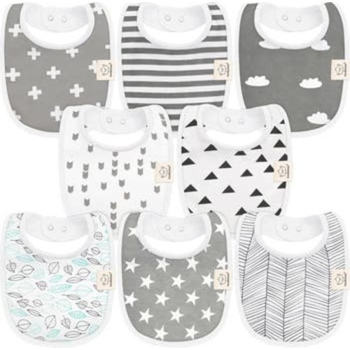 8-Pack Baby Drool Bibs