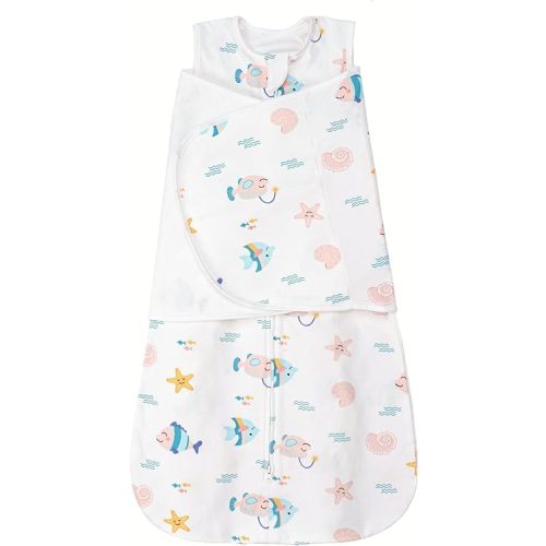 ZIGJOY Sleep Sack Swaddle 1.0 TOG Baby Wearable Blanket 100% Cotton Baby Swaddle Blanket for Newborns