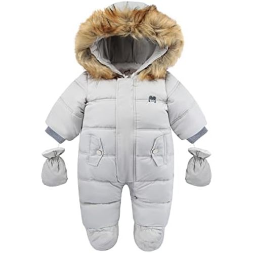 Baby Girl Winter Snowsuit Toddler Jacket Clothes For Boy Infant Jumpsuit Hoodied