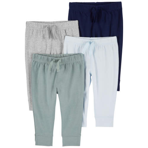Baby 4-Pack Pull-On Pants - 3M - Style,Multi