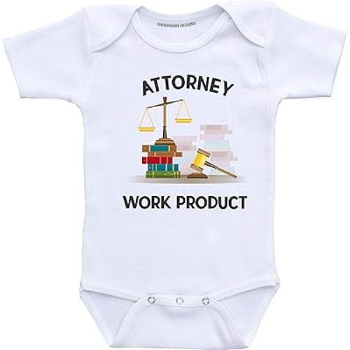 Attorney work product onesie lawyer baby gift romper bodysuit