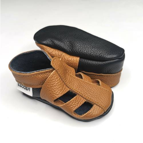 Brown Leather Sandals (12-18M)