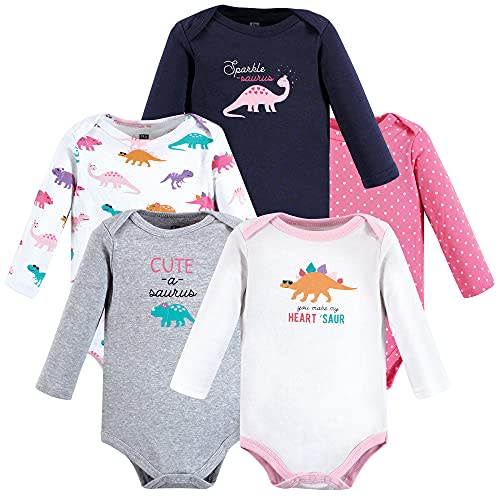 Hudson Baby unisex-baby Cotton Long-sleeve Bodysuits
