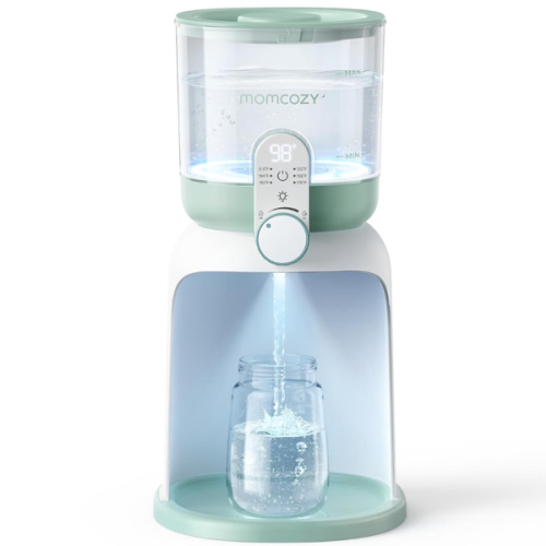 Momcozy Dual Lights Water Warmer for Night Feedings, Instant Bottle Warmer for Making Formula, 57 Oz Larger Capicity, Formula Dispenser with 6 Temp Options, Breastfeeding Essentials