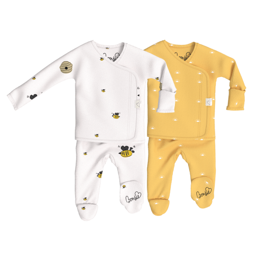 Baby Footies | Bonsie Skin to Skin Babywear - Newborn Size