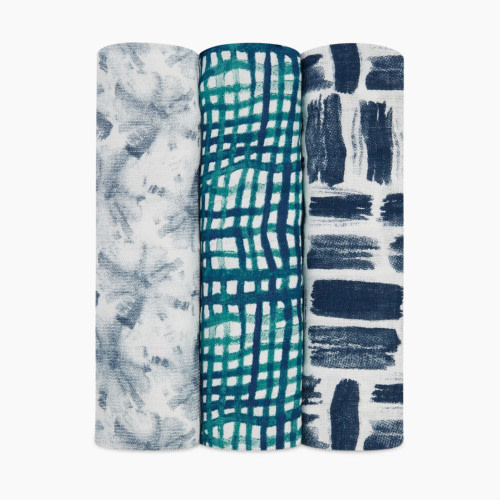 Aden + Anais Silky Soft Swaddles (3 Pack) - Seaport