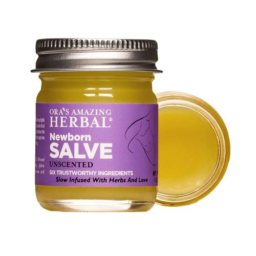 Ora's amazing Herbal, Newborn Salve, Diaper Rash Cream, Calendula Baby Balm, EWG Verified Baby Ointment, Acne Eczema, Butt Cream, Infant Massage, Natural Paraben Free, Good for Sensitive Skin 1 oz